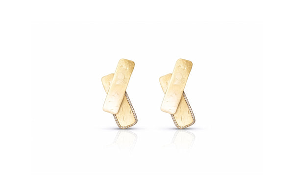 folded gleam earrings