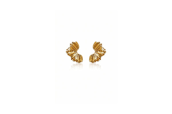 golden fold earrings