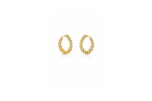 hoop beads earrings