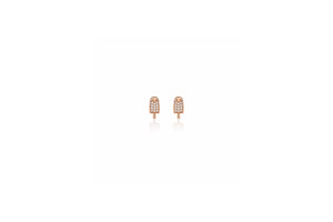 Pavé Arch Stud Earrings
