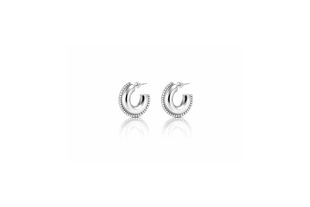 Lunéa silver earrings