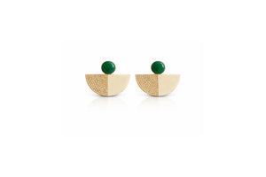 Emerald Arc Earrings