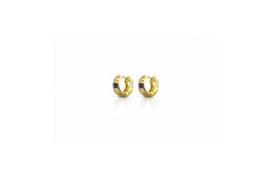 Rainbow Pavé Hoop Earrings