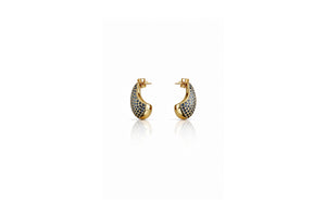 Sapphire Pavé Teardrop Earrings