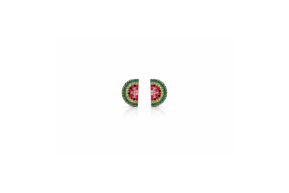 Watermelon Crystal Stud Earrings