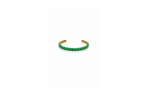 Soleil Enamel Cuff – Green