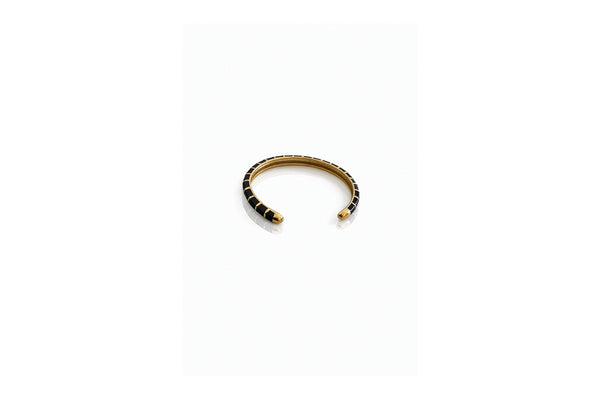 Soleil Enamel Cuff – Black