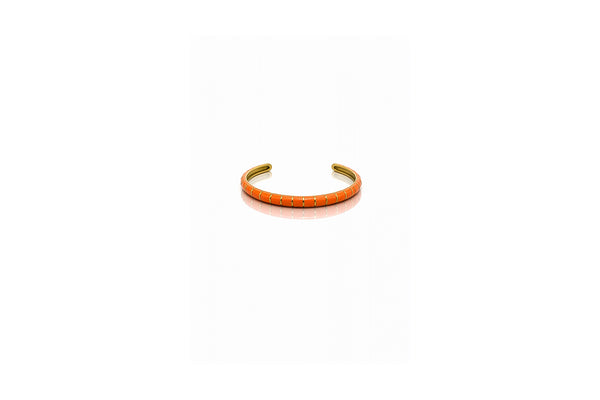 Soleil Enamel Cuff – Orange