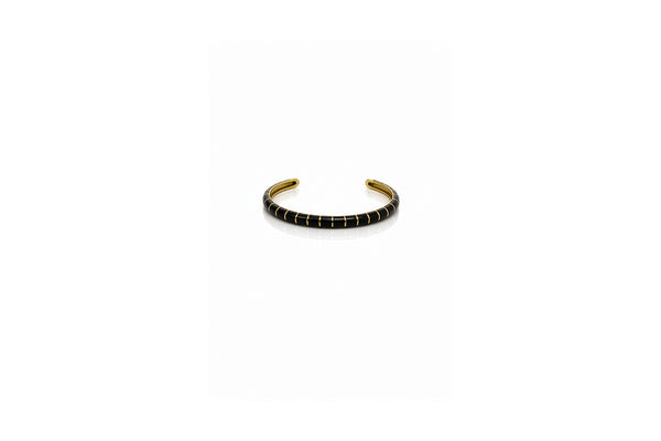 Soleil Enamel Cuff – Black