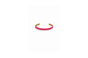 Soleil Enamel Cuff – Pink