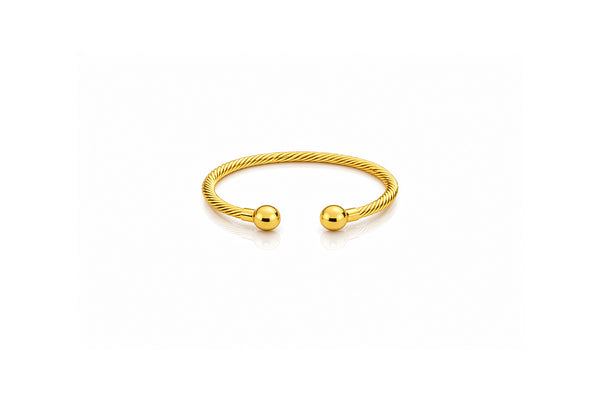 Twist Gold Cuff Bracelet