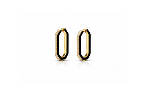 enamel hoop earrings