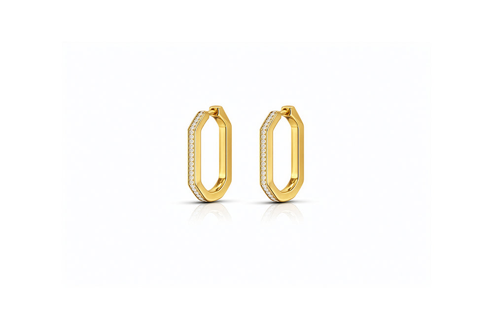 small rectangular earrings