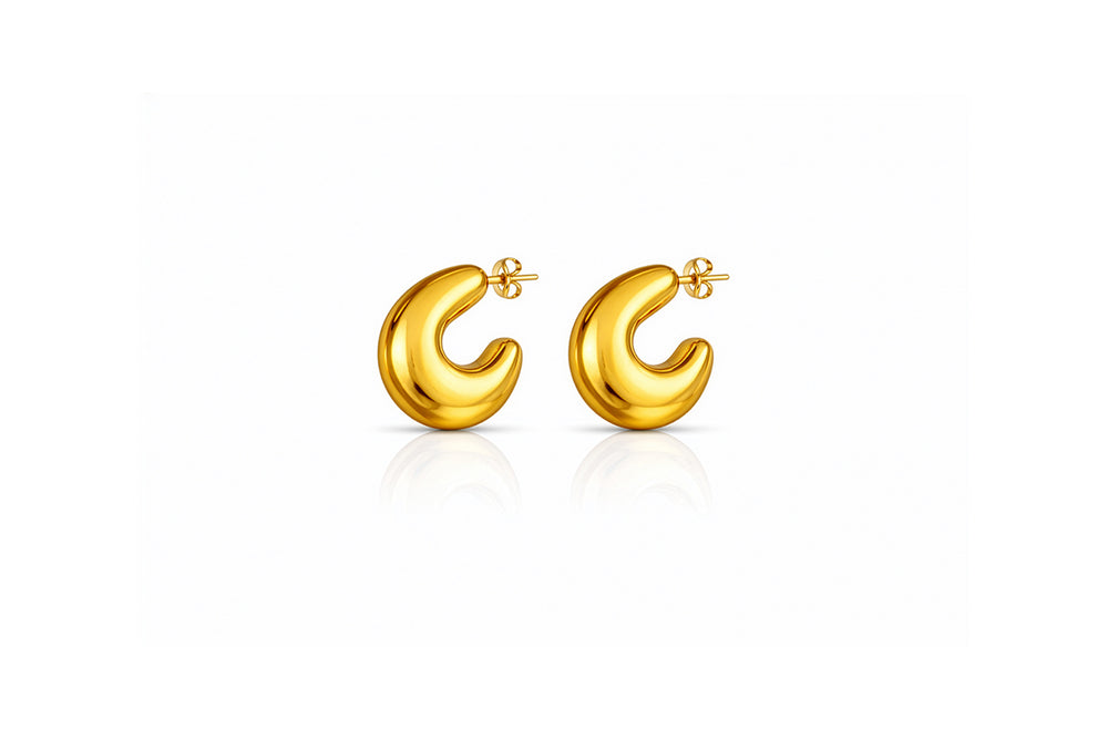molten loop earrings