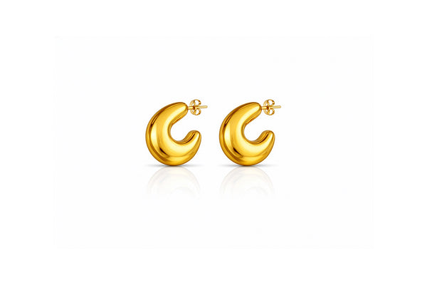 molten loop earrings