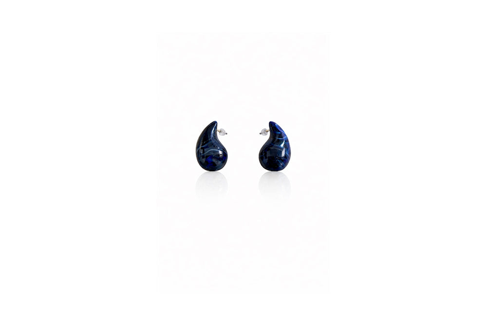 Midnight Blue Teardrop Earrings