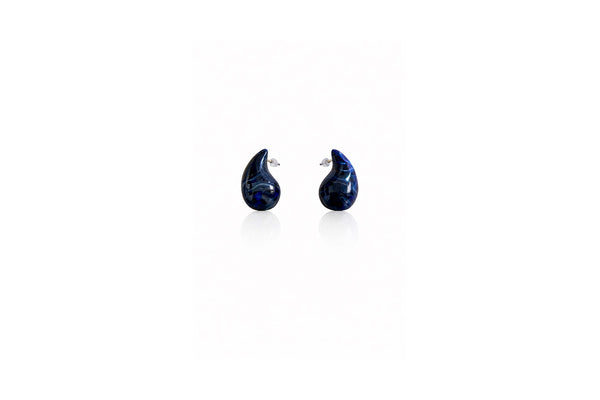 Midnight Blue Teardrop Earrings
