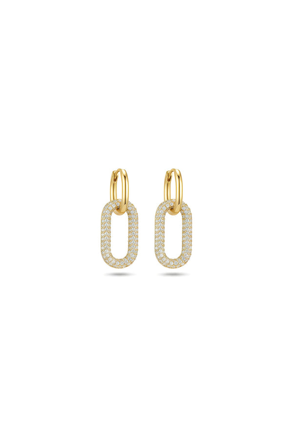 halo link earrings