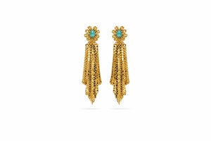 cascade mesh earrings