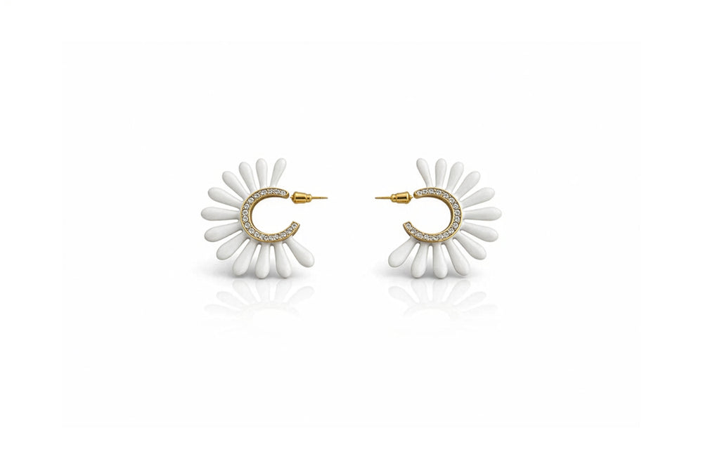 Daisy Halo Earrings