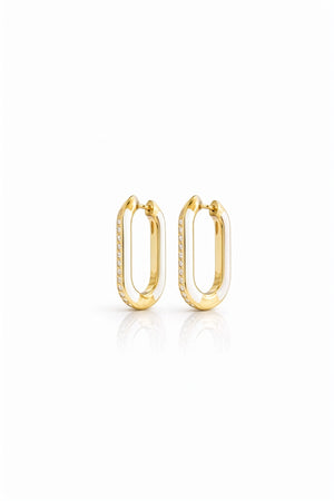 White chain Earrings