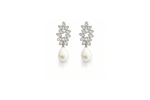 Crystal Pearl Drop Earrings