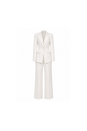 Ivory Crepe Suit Set