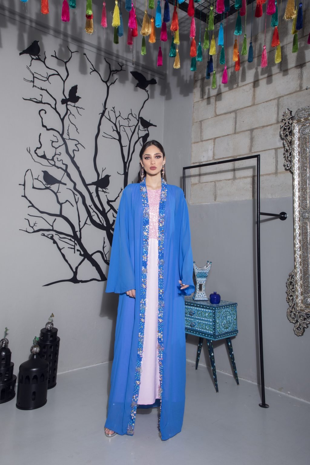 blue Kimono with Kaftan | Kraftan Dress