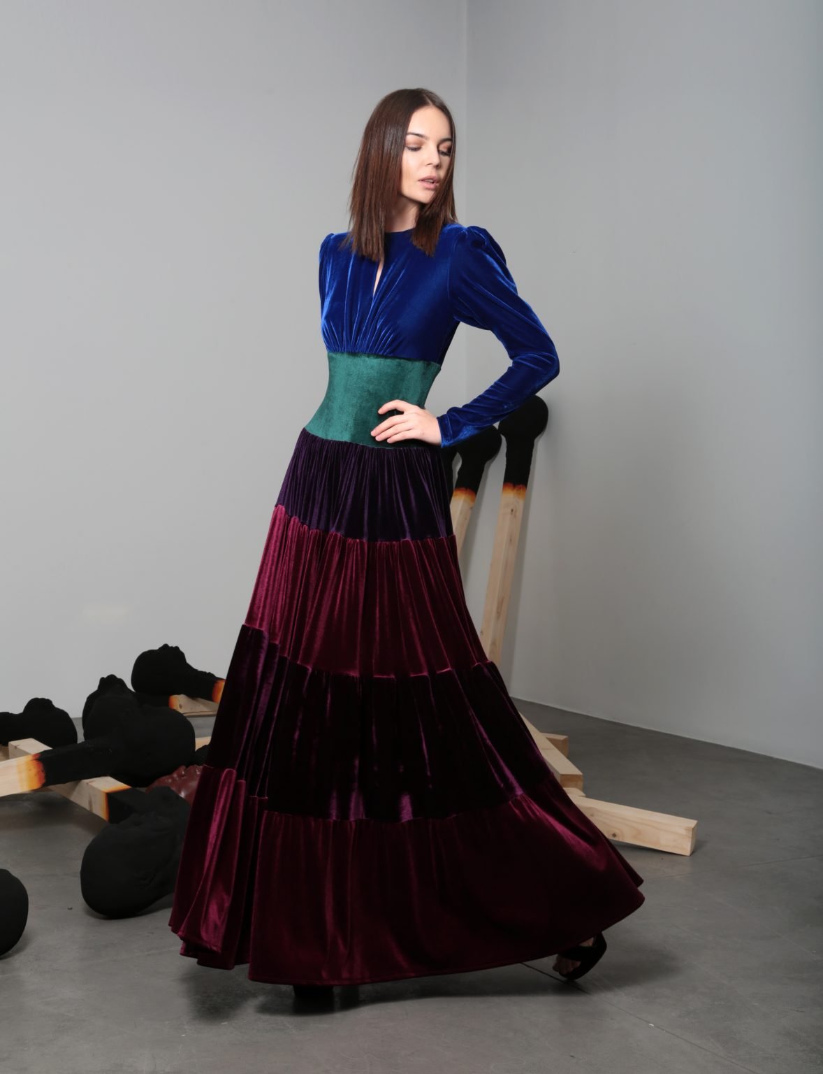 Velvet Dream Ombre Long Dress