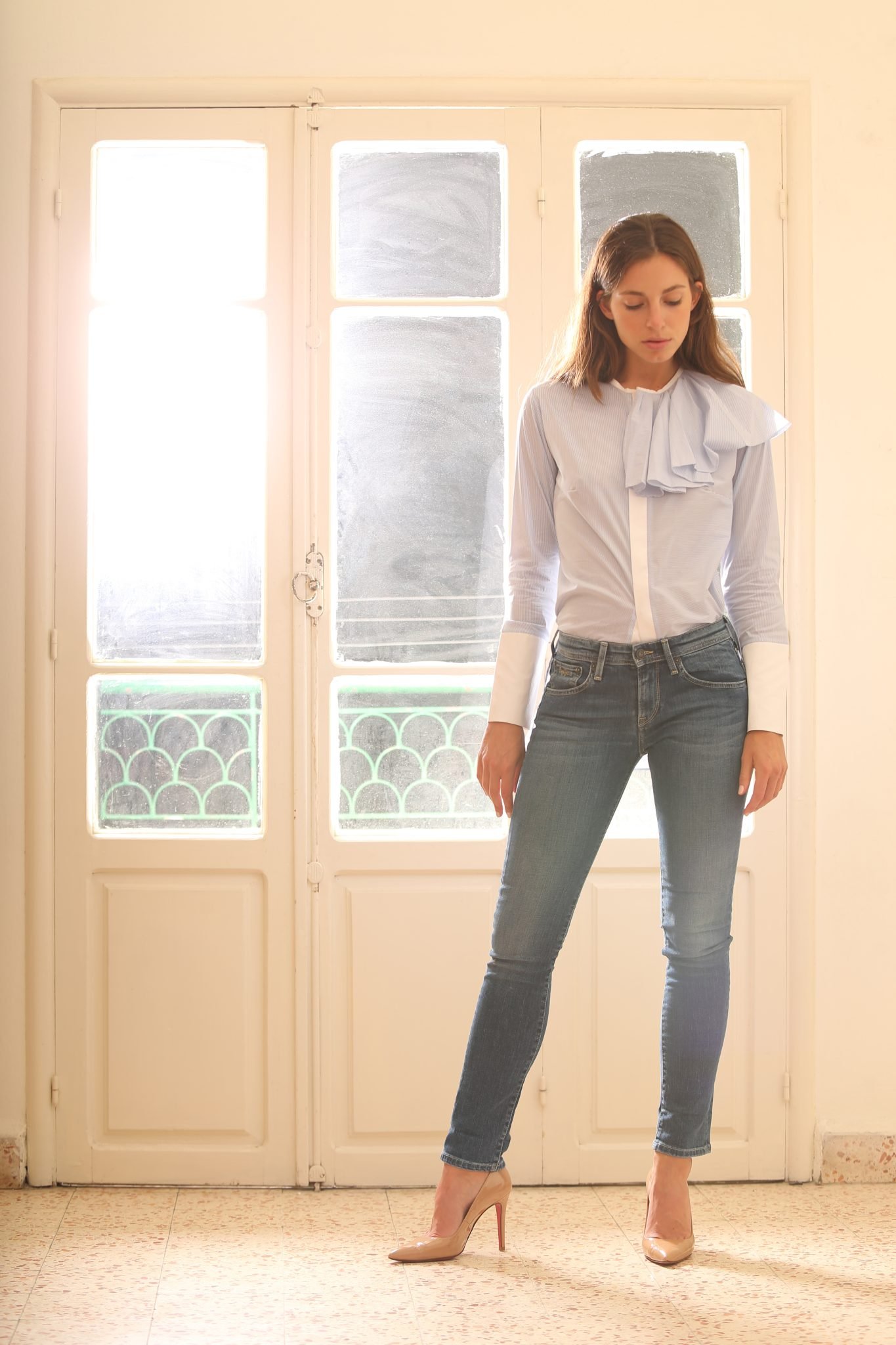 Stylish Blue Stripes Shirt